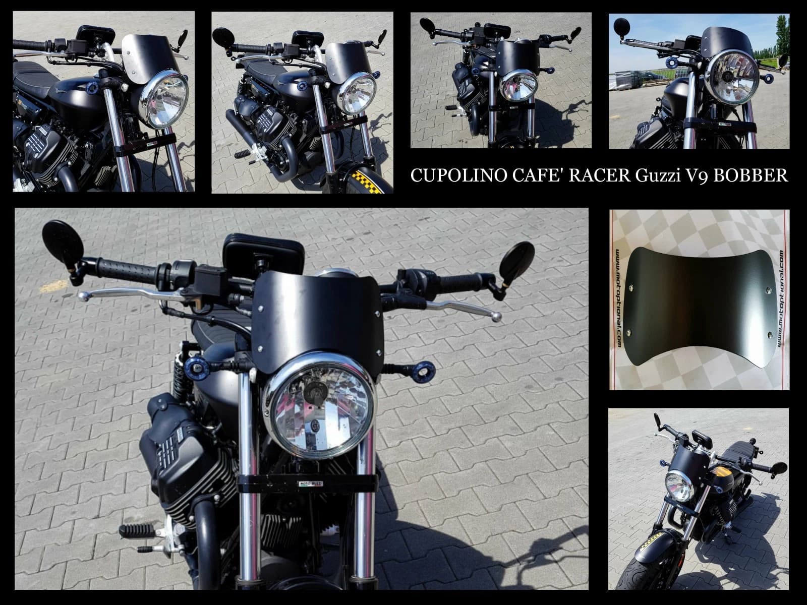 Cupolino "CAFE RACER" per Guzzi V9 BOBBER - Cafè Racer
