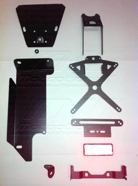 Kit Portatarga e Cover Ducati Hypermotard 1100 1100evo 796 Scarico Singolo – foto 3 di 6