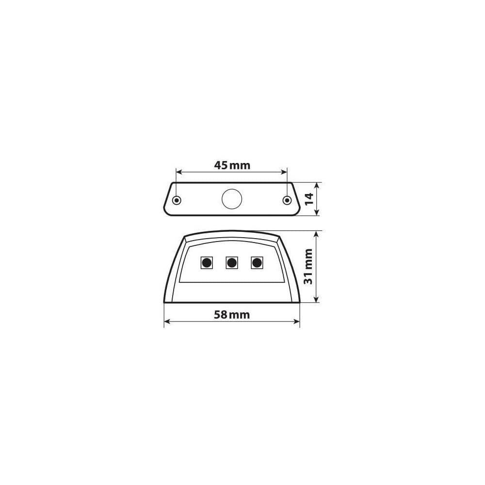 LUCE TARGA 3 SMD BIANCA "E-ION"