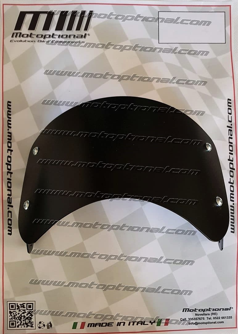 Cupolino "BOBBER" per tutte le moto con faro tondo diametro 190/210 mm