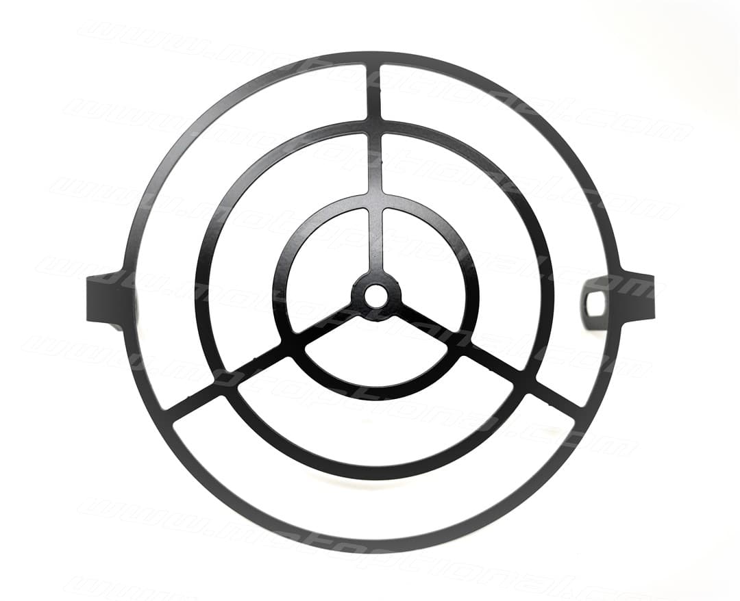 Griglia Faro moto BOMBER per faro tondo diametro 190/200 - Cafè Racer/Cafe Racer