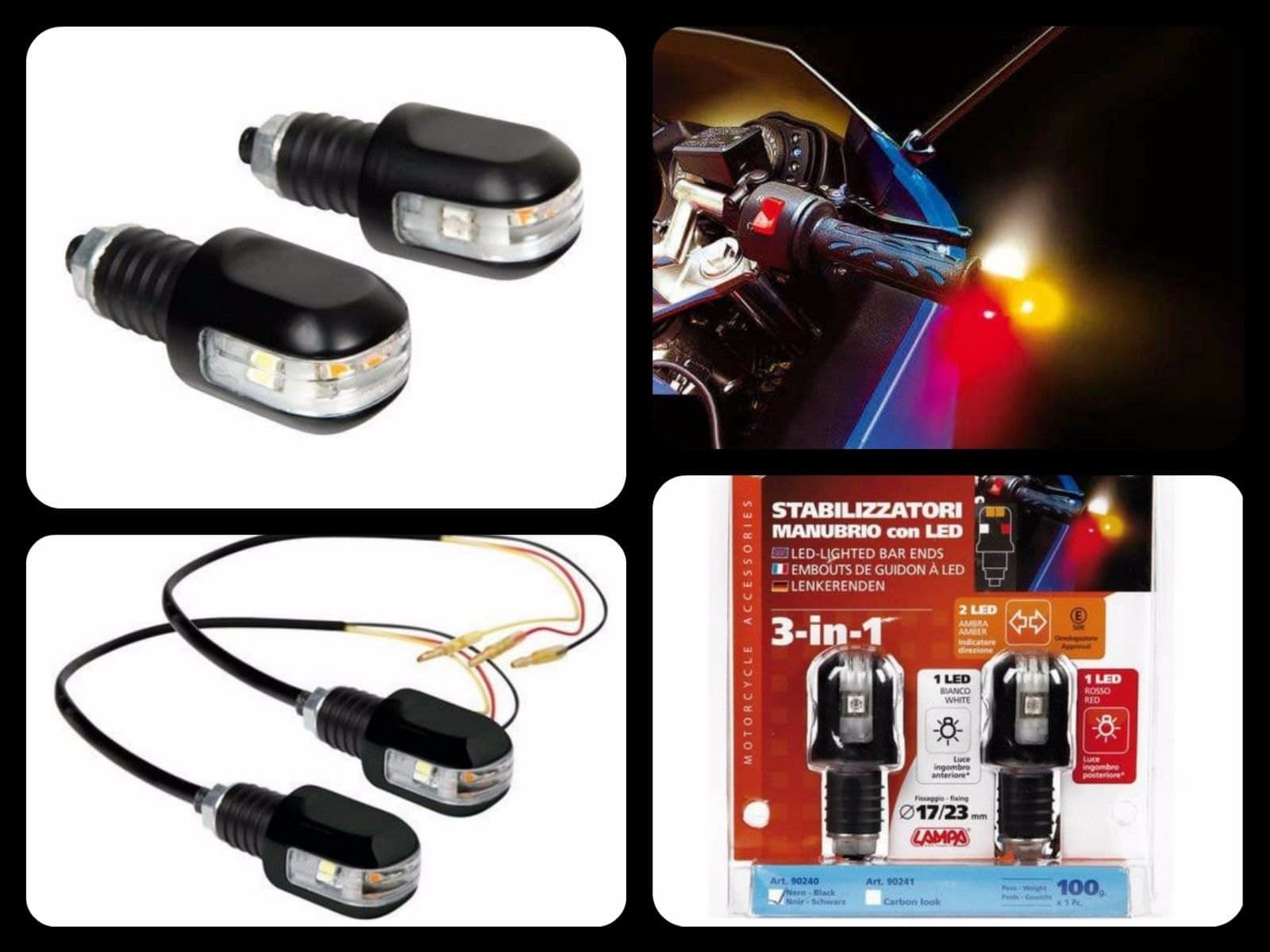 Coppia Stabilizzatori Indicatori di Direzione a LED UNIVERSALI