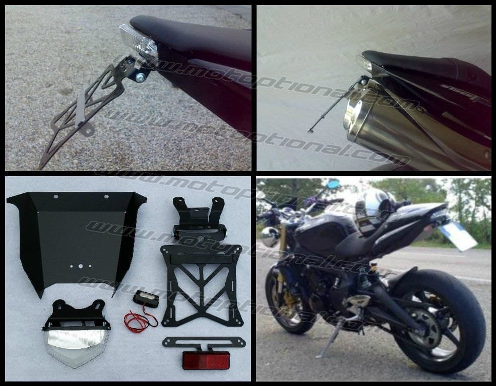 Kit Portatarga Completo per Triumph Street Triple 2007-2012 Mod. 2 Fast Rider