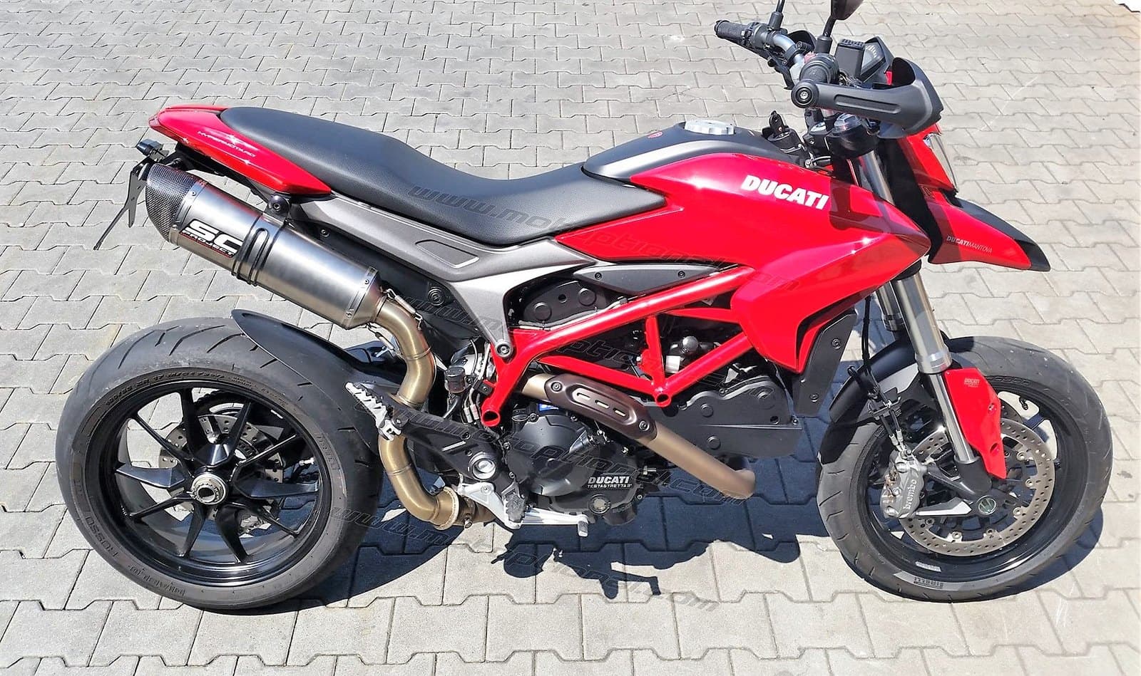 Portatarga regolabile Ducati Hypermotard Hyperstrada 821 939 anche scarico alto