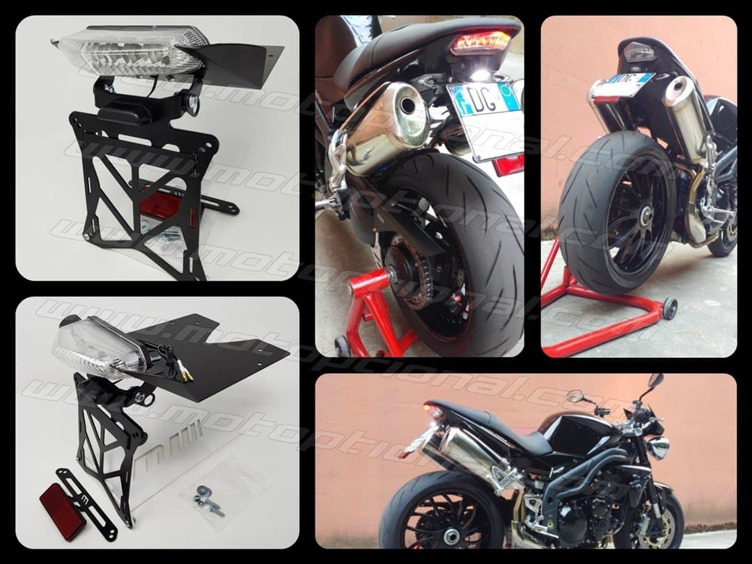 Kit Portatarga COMPLETO per Triumph Speed Triple 2008-2010
