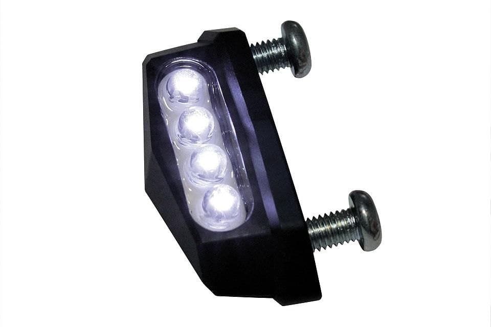 Luce targa a 4 Led mod. QUADRO in alluminio