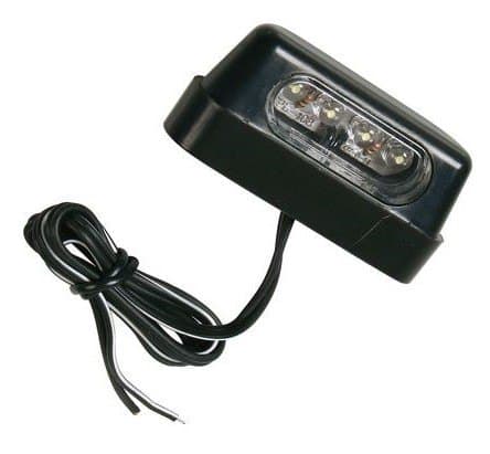 Luce targa a 4 Led Bianco Omologata CE
